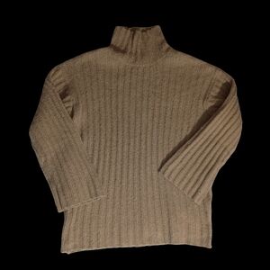 Universal Thread Women’s XS Mock Neck Knit Sweater Brown Casual Cozy Fall Winter